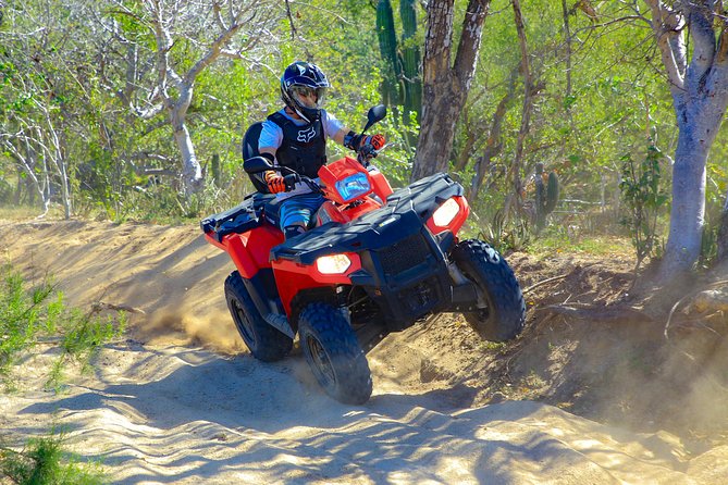 4x4 ATV Adventure with Tequila Tasting and Mexican Buffet Lunch - Getting ready with helmets, goggles, and gloves