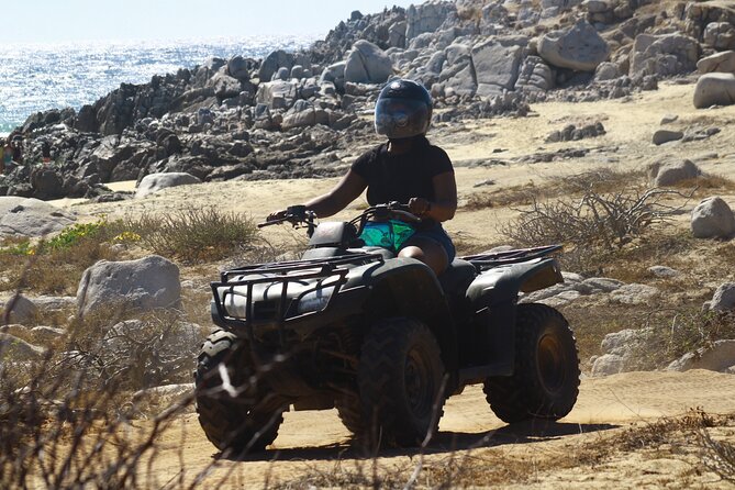 ATV, Beach and Desert Adventure with Tequila Tasting - Tequila tasting at the 360-degree palapa