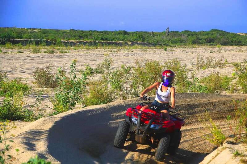 Cabo: Beach & Desert Single ATV Tour with Tequila Tasting - Reaching Migriño Beach