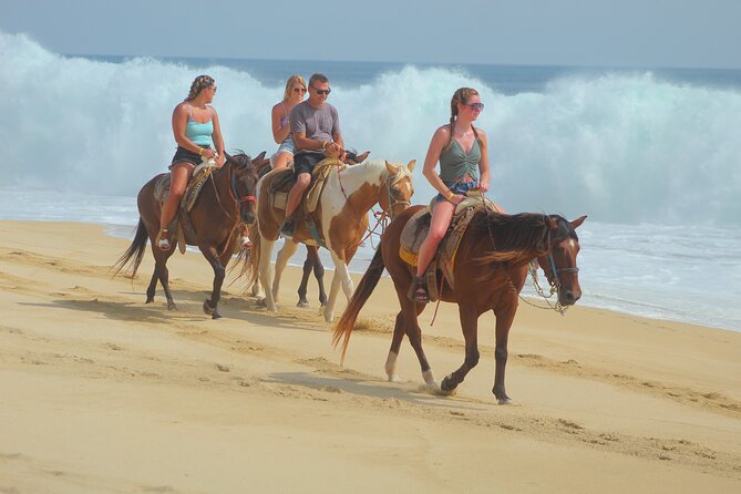 Combined ATV and Horseback Ride/Tequila Tasting - Horseback riding along Playa Migrino