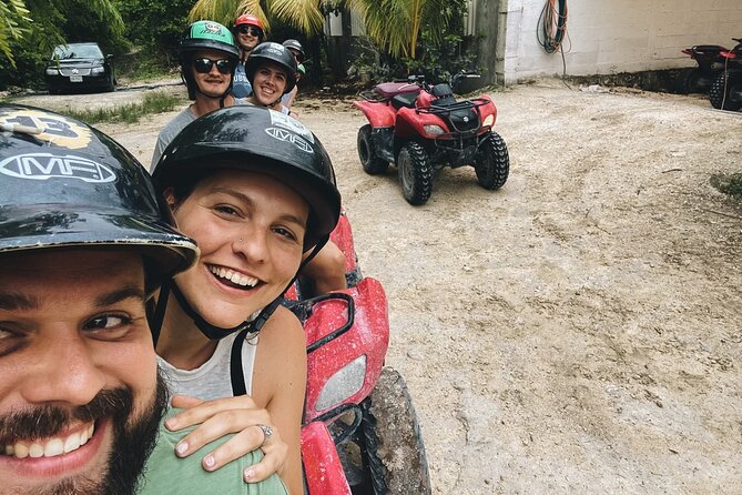 Cozumel ATVs, El Cedral Ruins, Cenote Jade, and Tequila - Riding an ATV through El Cedral