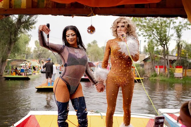 Drag Boat Party in Xochimilco with Tequila and Queens - A Floating Show Along the Canals of Xochimilco