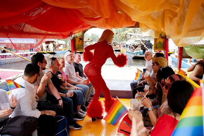 Drag Boat Party in Xochimilco with Tequila and Queens - Violante Drag Queen and the Live Performance