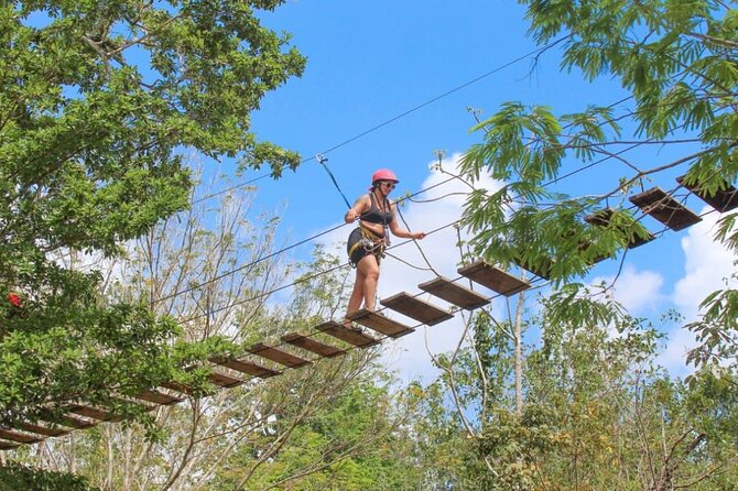 Family ATV Cenote Five Zip Lines Photos Taco Lunch Tequila Taste - A full morning from Cancun to the jungle