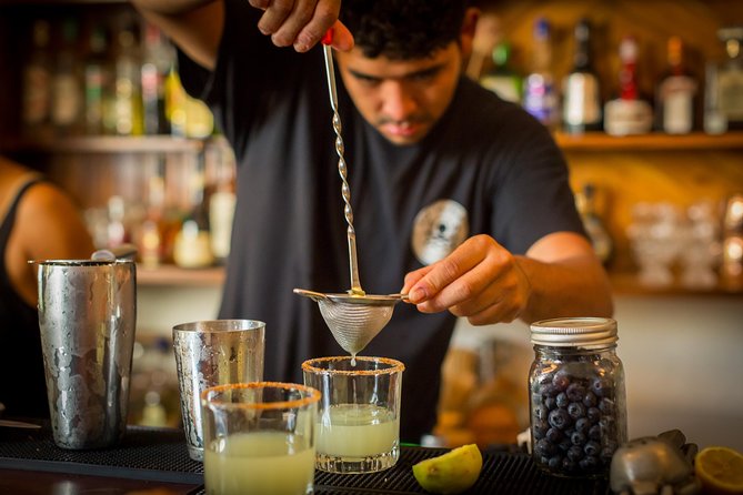 Food & Mixology Tour:Tequila,Tacos, Mezcal and Agave Cocktails - Bar La Playa serves a jalapeño margarita