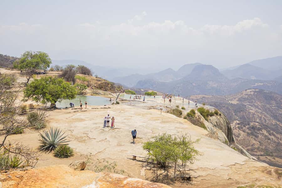 From Oaxaca de Juarez: Hierve el Agua and Mezcal Distillery - The natural pools: bring your swimwear
