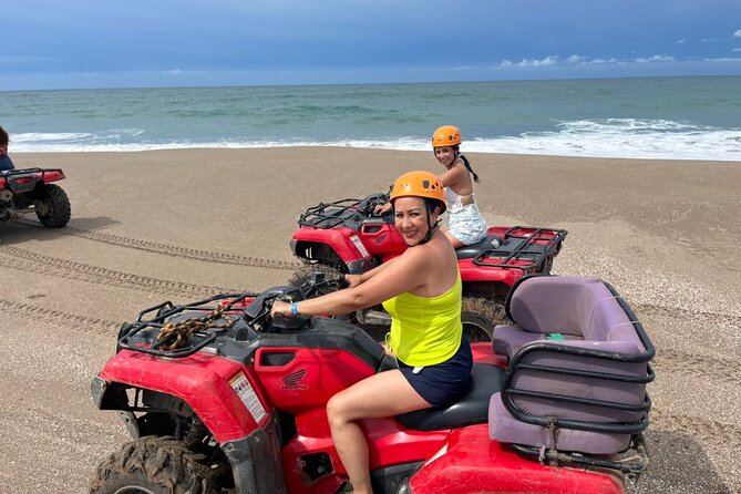 Jungle and beach ATV tour + lunch + tequila tasting - Learning the ATV before the trail