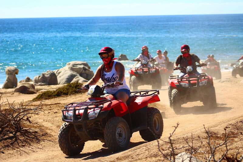 Los cabos:ATV beach&desert with transfer & tequila tasting - From Cabo hotels to the Migriño riding area