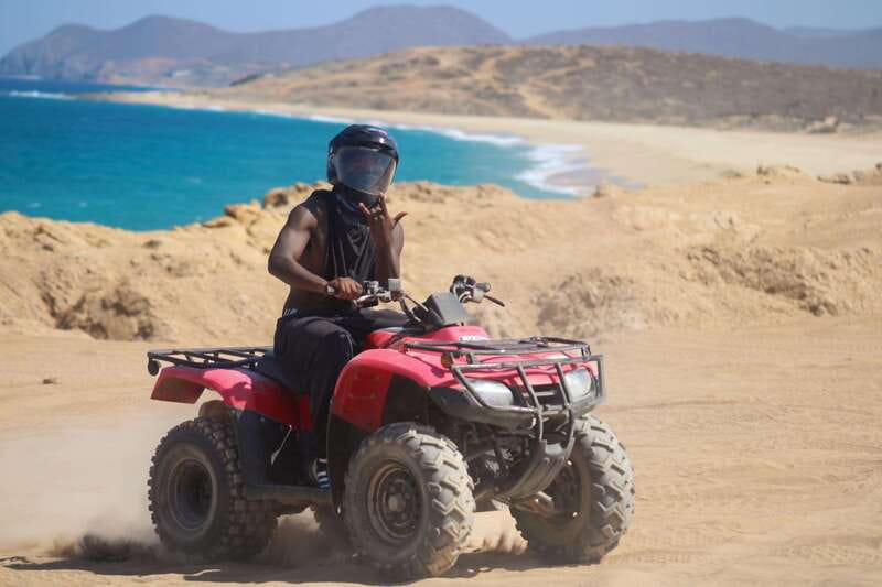 Los cabos:ATV beach&desert with transfer & tequila tasting - Riding through dry streams, hills, and Pacific surf