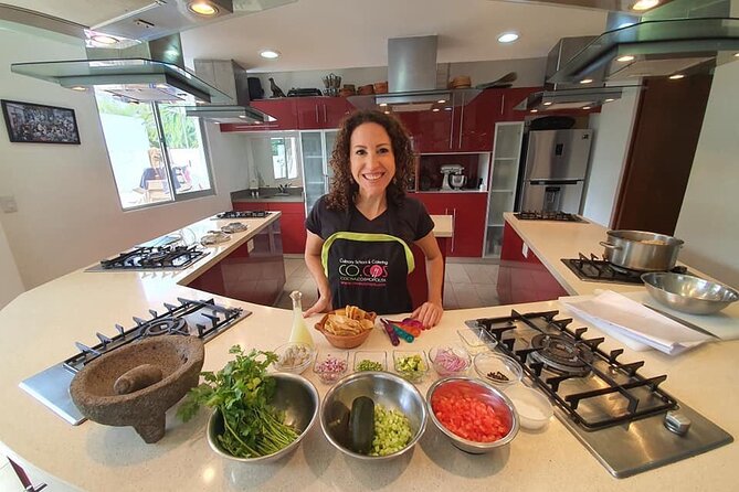 Mexican Cooking Class 1 or 3 Courses Tequila and Mezcal Tasting - Sit down to eat what you made