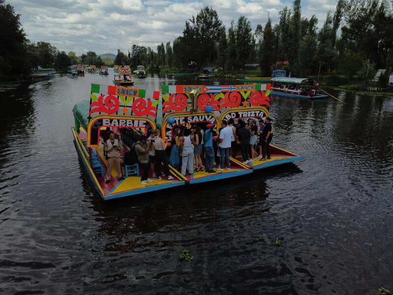 Mexico: Xochimilco Boat Party with Tequila Shots - Four hours aboard a traditional trajinera