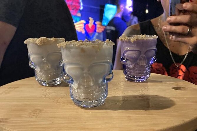 Mezcal vs. Tequila Cocktail Tasting in a Cantina - Costume first, then the tasting begins