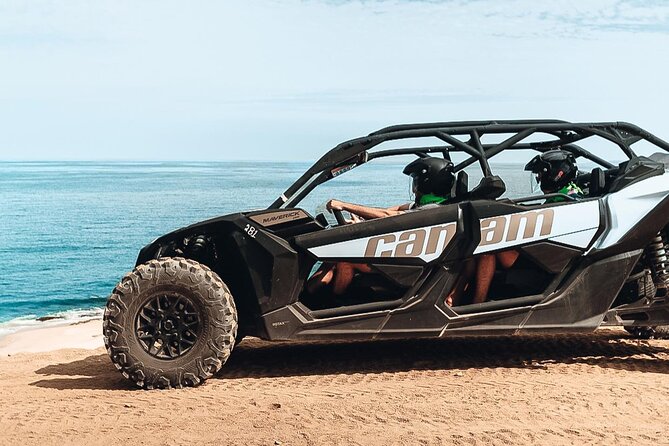 Off-Road Cabo Adventure: Beach and Desert Ride, Tequila Tasting - One beach stop, with Migriño’s open feel