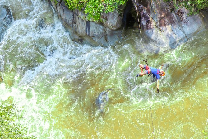 Puerto Vallarta Best Zipline Canopy + Tequila and Speed Boat Ride - The first seven lines and the uphill effort