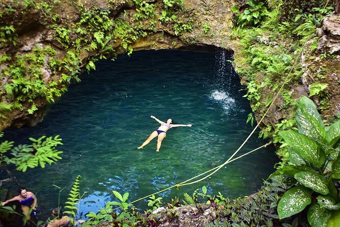 Small-Group 3 Hidden Cenotes Adventure with Tequila Tasting - A busy activity center, not a quiet nature preserve